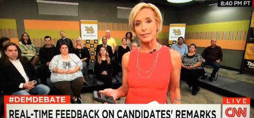 Presidential debate dial testing focus group